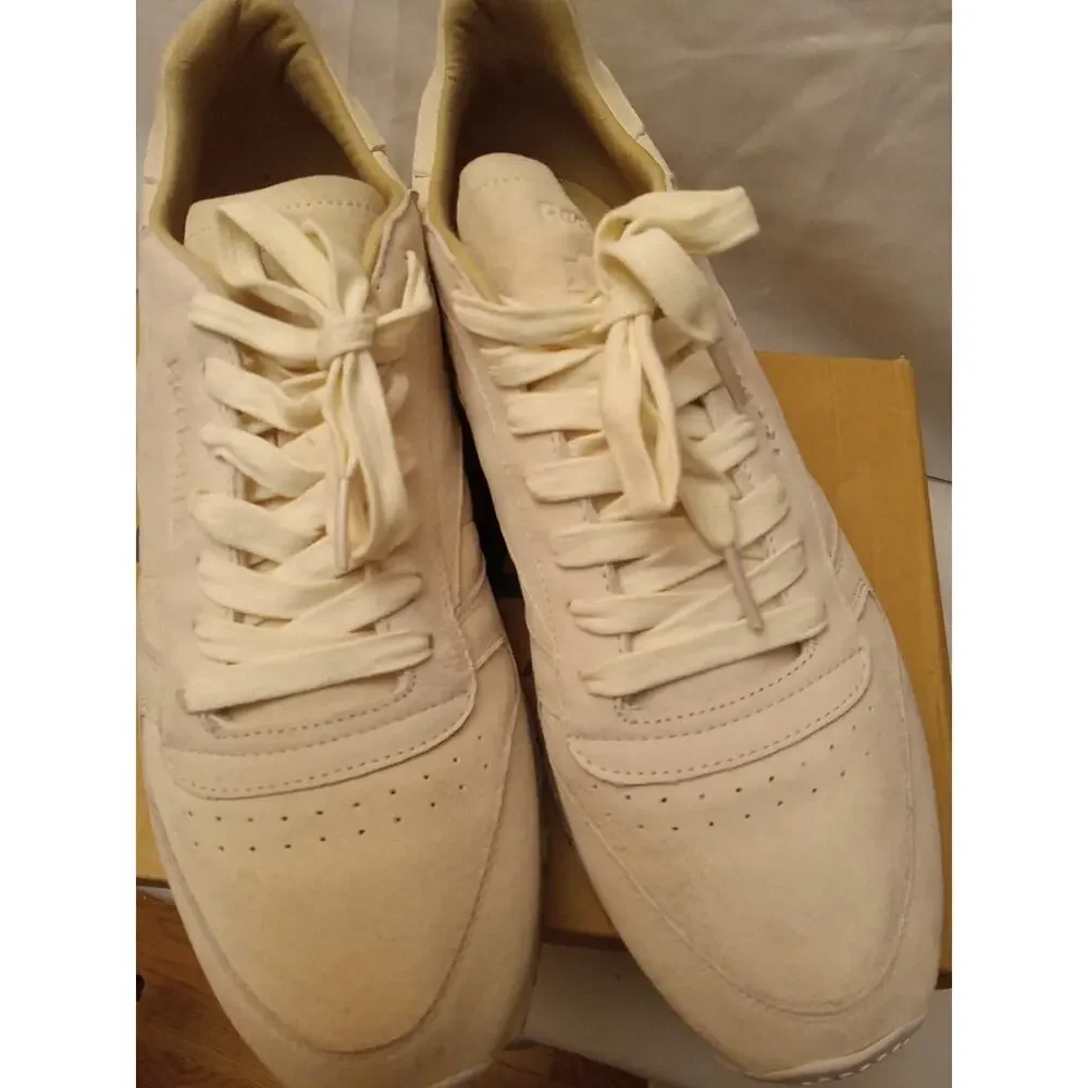 Reebok Men's Sz 13 Classic Leather LSTOff White Athletic Walking Shoes Sneakers